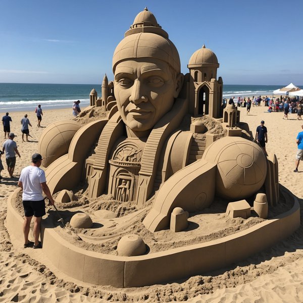 Quelles techniques pour créer des sculptures de sable monumentales lors d'un événement à la plage?